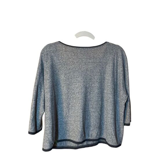 Eileen Fisher Cotton Linen Blend 3/4 Sleeves Knit Top Sz M minimalist lagenlook - Picture 3 of 8